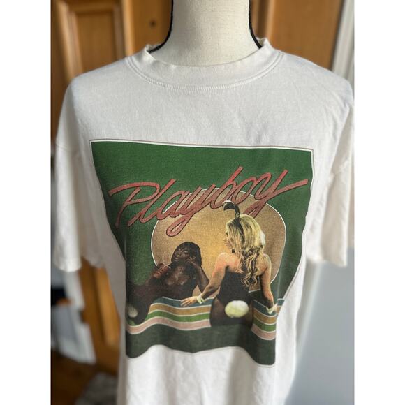 Playboy x PacSun Men’s Graphic T-Shirt White Short Sleeve Size M - Picture 2 of 4